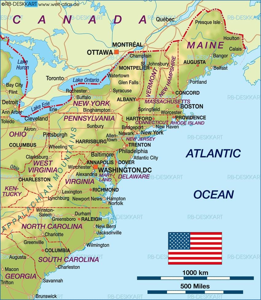Boston á okkur kort