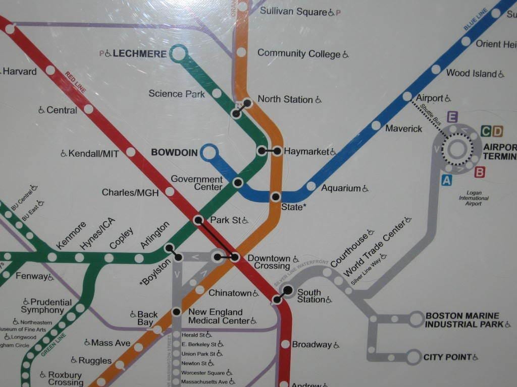 Boston suður stöð kort