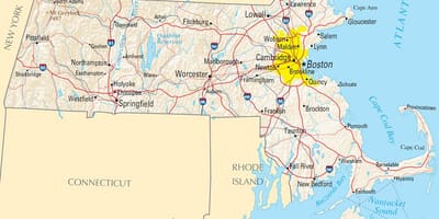 Boston á korti