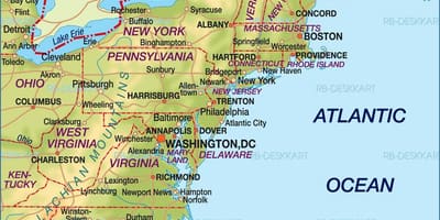 Boston á okkur kort