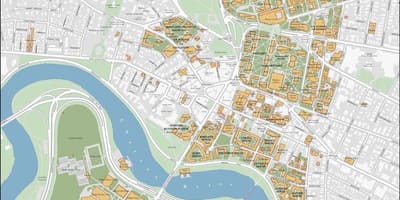 Harvard háskólasvæðinu kort